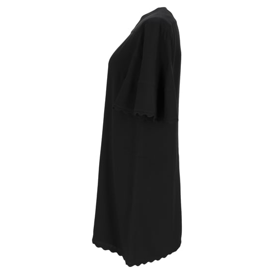 Chloé Kleid mit Muschelkanten-Detail in Knielänge aus schwarzem Acetat - Image 2
