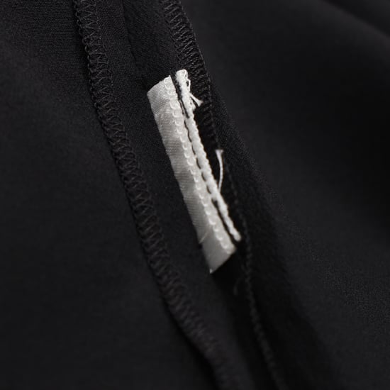 Chloé Kleid mit Muschelkanten-Detail in Knielänge aus schwarzem Acetat - Image 5