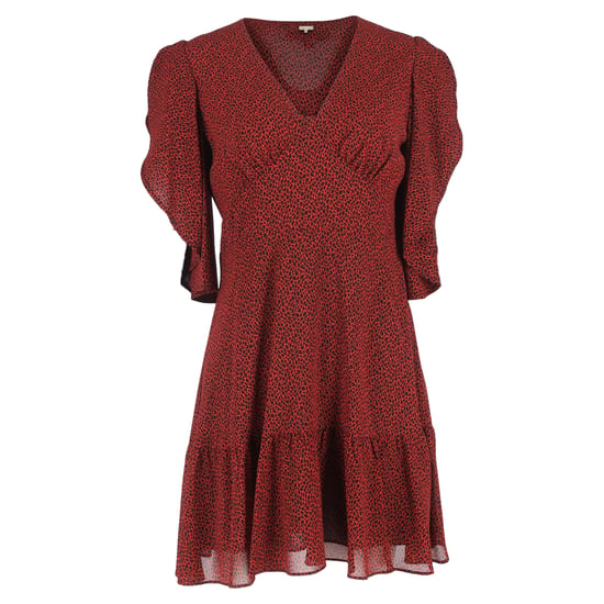 MICHAEL Michael Kors Minikleid mit Print und Kaskadenärmeln aus rotem Polyester - Image 1