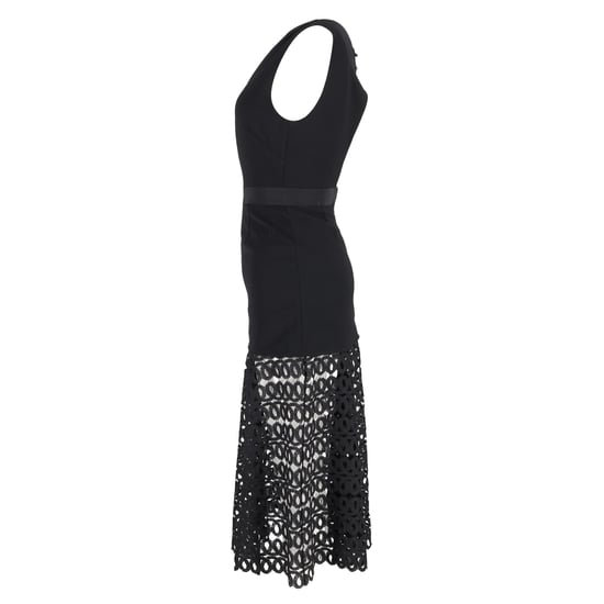 Schwarzes Midikleid mit Spitzendetails von Self-Portrait aus Polyester - Image 5