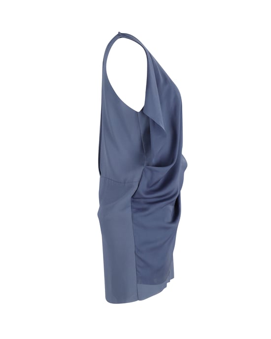 Acne Studios Mallory Mini-Freizeitkleid mit Overlay in Marineblau aus Polyester - Image 2