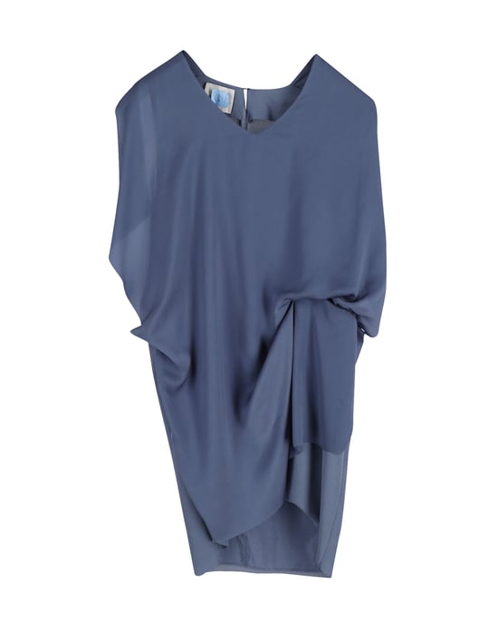 Acne Studios Mallory Mini-Freizeitkleid mit Overlay in Marineblau aus Polyester - Image 4