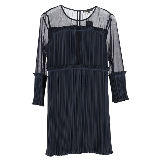 Maje Ritzy Plissee-Minikleid aus marineblauem Polyester - Image 1