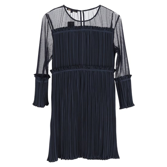 Maje Ritzy Plissee-Minikleid aus marineblauem Polyester - Image 2