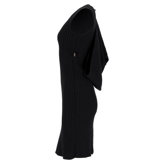Louis Vuitton – Ärmelloses Midikleid aus schwarzer Wolle - Image 2