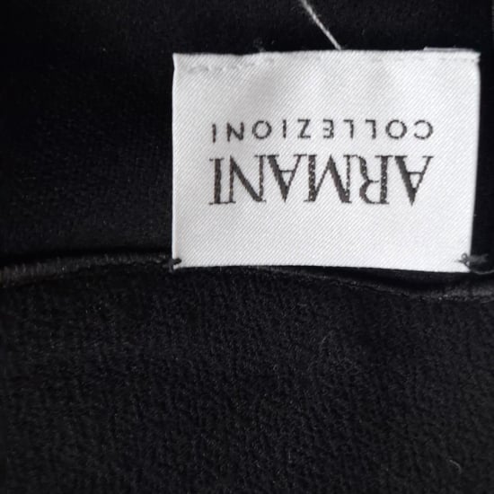 Armani Pre-owned Langärmliges Midikleid (Polyester) - Schwarz - Image 3