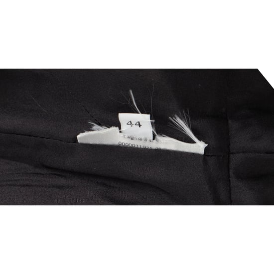 Schwarzes, mittellanges Kleid von Valentino aus Baumwolle mit Spitzenmuster - Image 5