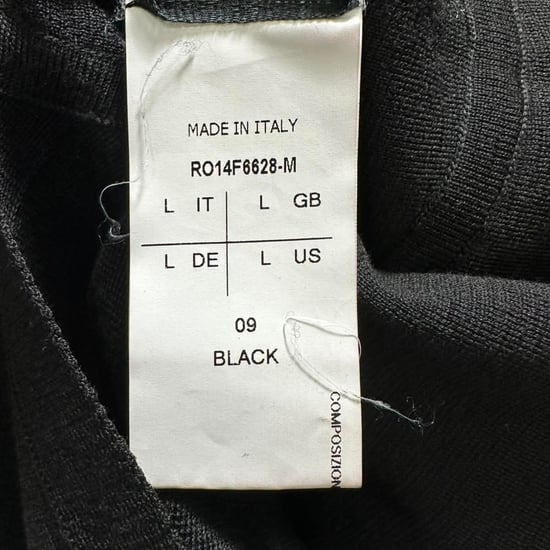 Rick Owens Midikleid mit langem Rücken aus schwarzer Wolle - Image 5