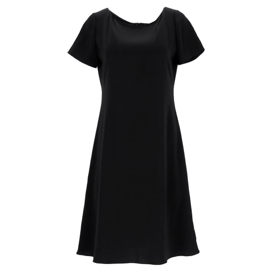 Theory Mini Kurzarmkleid aus schwarzem Triacetat - Image 1