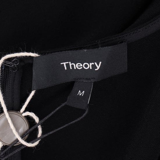Theory Mini Kurzarmkleid aus schwarzem Triacetat - Image 4
