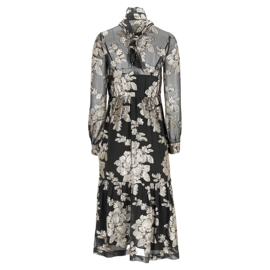 Saint Laurent Pre-owned Transparentes Midikleid mit Blumenmuster aus Seide - Schwarz - Image 3