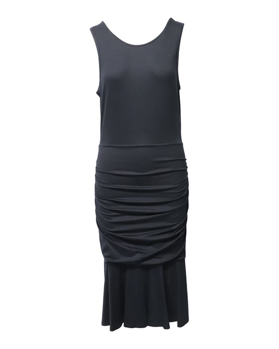 Diane Von Furstenberg Pre-owned Ärmelloses, gerafftes Midikleid aus Viskose - Schwarz - Image 1