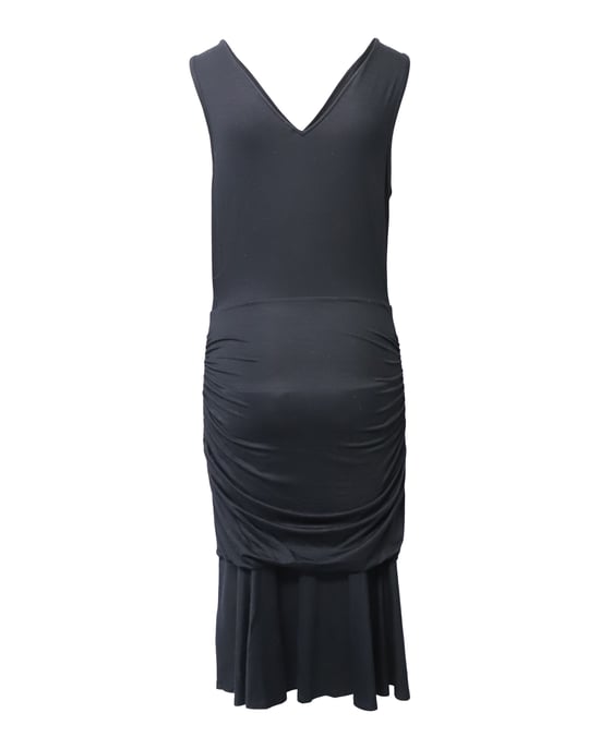 Diane Von Furstenberg Pre-owned Ärmelloses, gerafftes Midikleid aus Viskose - Schwarz - Image 3