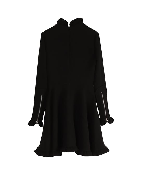 JW Anderson Langärmliges Kleid aus schwarzem Acetat - Image 2