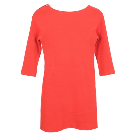 Sandro Stretch-Minikleid aus orangefarbenem Acryl - Image 2