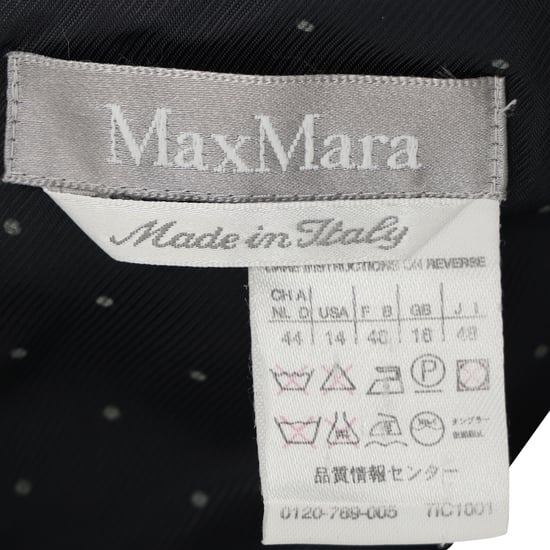 Max Mara Midikleid aus schwarzem Polyester - Image 4