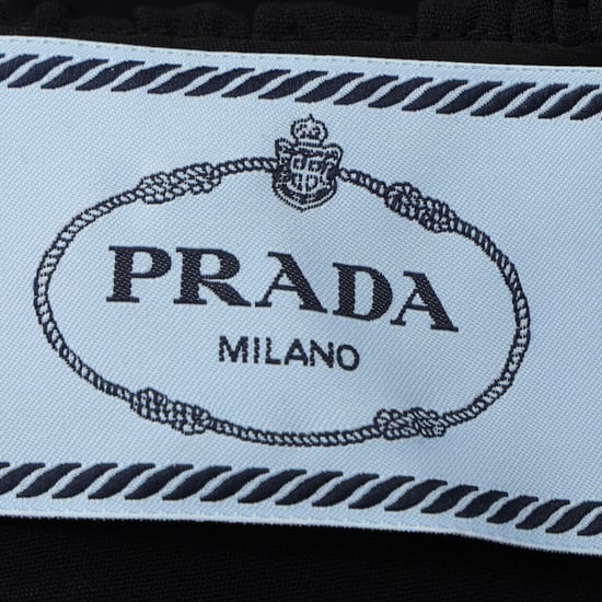 Prada Midikleid mit Rüschenausschnitt aus schwarzer Viskose - Image 4
