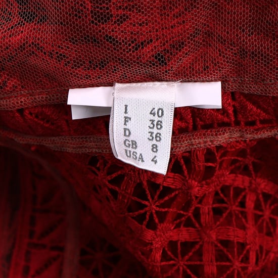 Alberta Ferretti Minikleid mit Land- und Fransen-Details aus rotem Acetat - Image 4