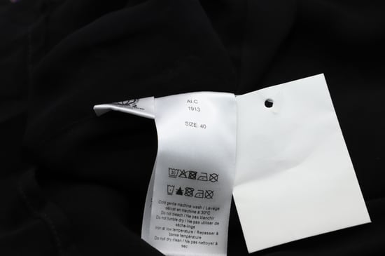 Ganni – Bedrucktes Georgette-Midikleid aus schwarzer Viskose - Image 2