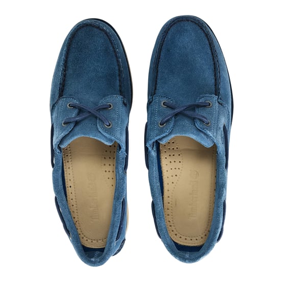Timberland - "Classic" Strukturiert Bootsschuhe für Herren, Wildleder, Zum Schnüren (Mittelblau) - Image 3