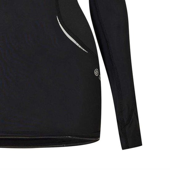 Skins - "A400" Base Layer Oberteil für Damen, Langärmlig (Schwarz) - Image 4