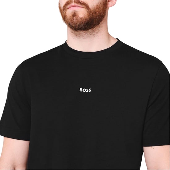 Boss - "Tchup" T-Shirt für Herren, Übergroß (Schwarz) - Image 4
