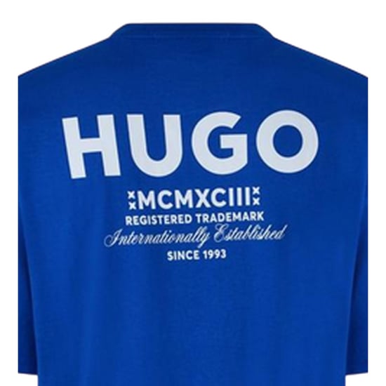Hugo - "MCMXCIII" T-Shirt für Herren (Blau) - Image 4