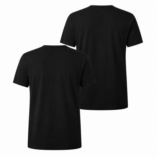 Emporio Armani EA7 - T-Shirt für Herren, Rundhalsausschnitt (2er-Pack) (Schwarz) - Image 2