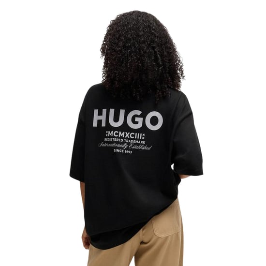 Hugo - "MCMXCIII" T-Shirt für Herren (Schwarz/Weiß) - Image 3