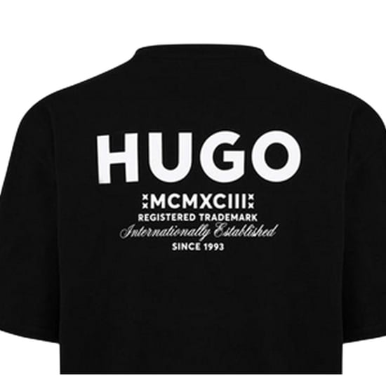 Hugo - "MCMXCIII" T-Shirt für Herren (Schwarz) - Image 4