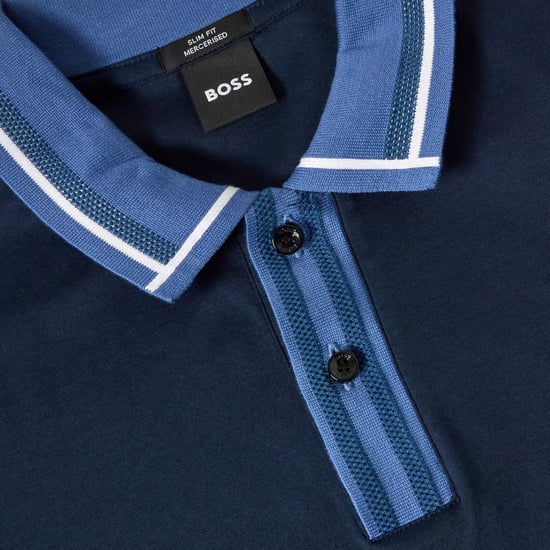 Boss - Poloshirt für Herren, kurzärmlig (Dunkelblau) - Image 3
