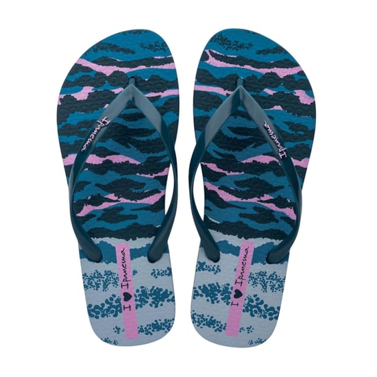 Ipanema - Farbeffekt Flipflops für Damen, Flach (Blau bedruckt) - Image 2