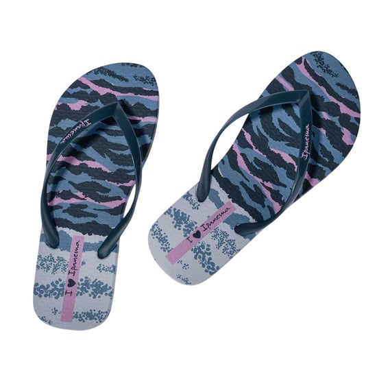 Ipanema - Farbeffekt Flipflops für Damen, Flach (Blau bedruckt) - Image 3