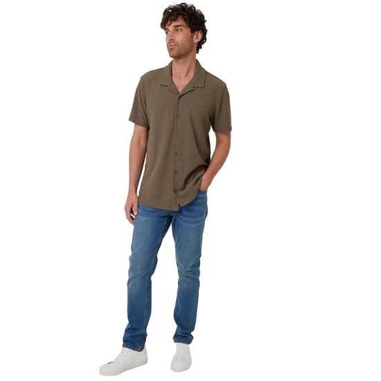 Threadbare - "Selkirk" Hemd für Herren, leger (Khakigrün) - Image 4