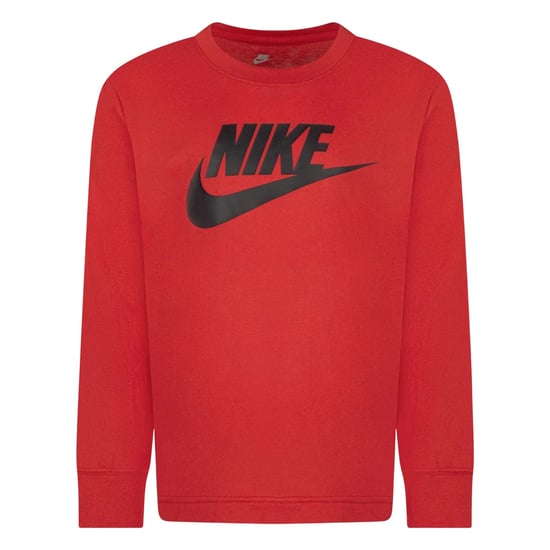 Nike - "Futura" T-Shirt für Kinder, Langärmlig (Universitäts-Rot) - Image 1