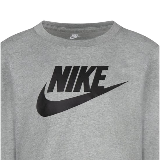 Nike - "Futura" T-Shirt für Kinder, Langärmlig (Dunkelgrau) - Image 4
