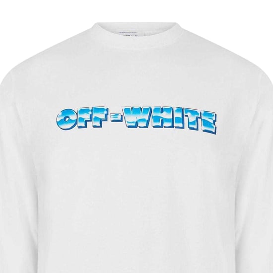 Off White - T-Shirt für Herren, Langärmlig (Weiß) - Image 3