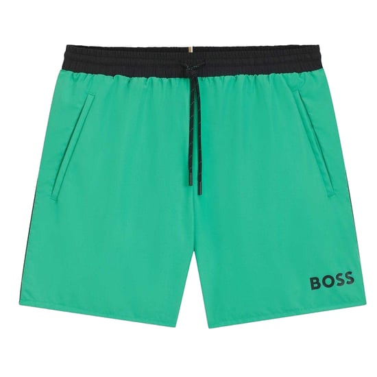 Boss - "Starfish" Badeshorts für Herren (Leuchtend Grün) - Image 2