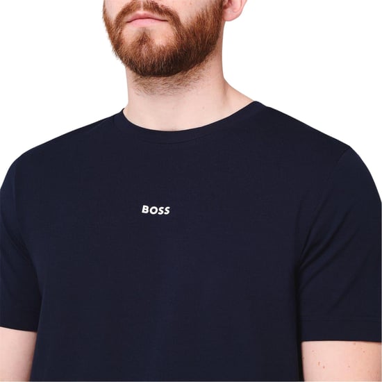Boss - "Tchup" T-Shirt für Herren, Übergroß (Marine) - Image 3