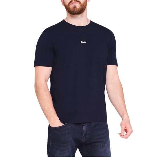Boss - "Tchup" T-Shirt für Herren, Übergroß (Marine) - Image 4