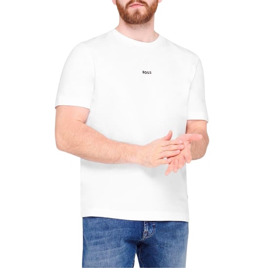 Boss - "Tchup" T-Shirt für Herren, Übergroß (Weiß) - Image 4
