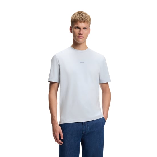Boss - "Tchup" T-Shirt für Herren, Übergroß (Hellgrau) - Image 4