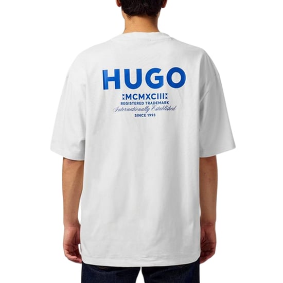 Hugo - "MCMXCIII" T-Shirt für Herren (Weiß/Blau) - Image 4