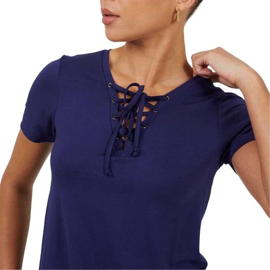 Brave Soul - T-Shirt für Damen, Zum Schnüren (Marine) - Image 3