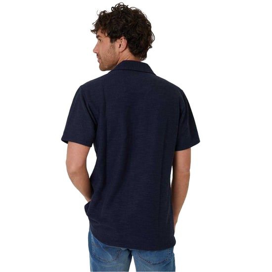 Threadbare - "Antti" Hemd für Herren, leger, kurzärmlig (Marine) - Image 3