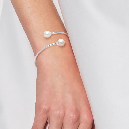 DIADEMA - Armband - Du & Ich - Silber - Echte Süßwasserperlen - Weiß - Image 2