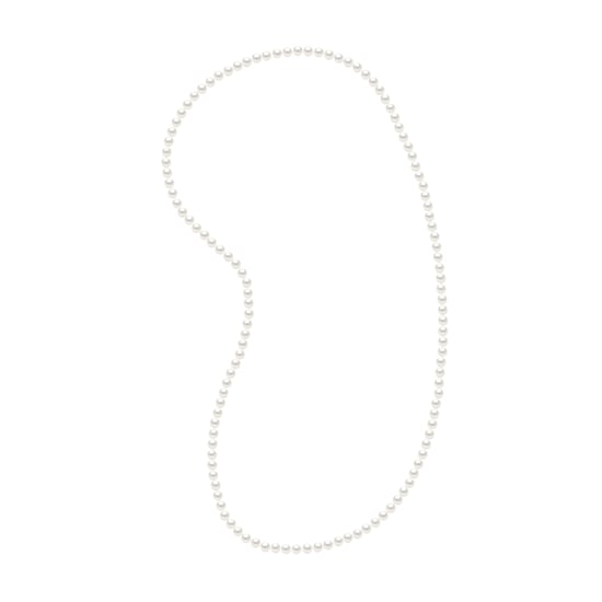 DIADEMA - Halskette - OPERA Echte Süßwasserperlen - Weiß - Image 1
