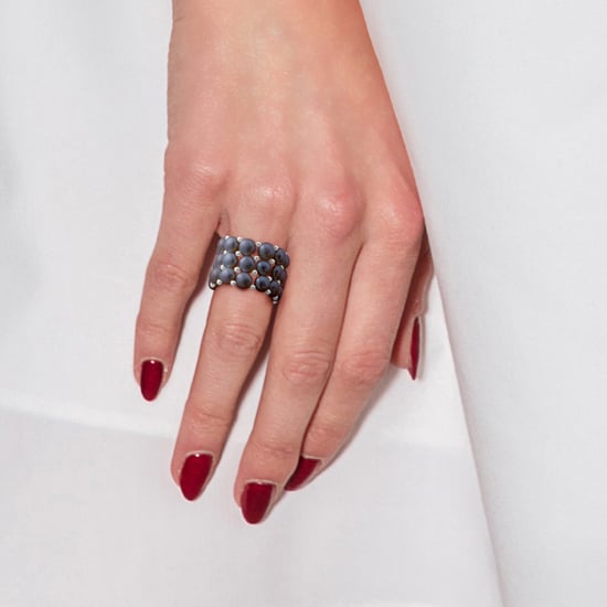Bague Triple élastiquée Perles d'Eau Douce Noires 3-4 mm - Argent 925 - Image 2