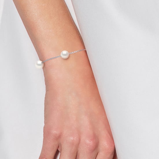 DIADEMA - Armband - Silber und echte Süßwasserperlen - Weiß - Image 2