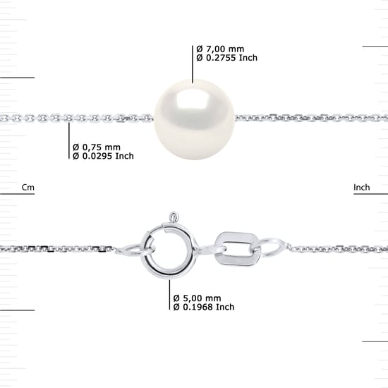 DIADEMA - Armband - Echte Süßwasserperlen - Silber - Image 3